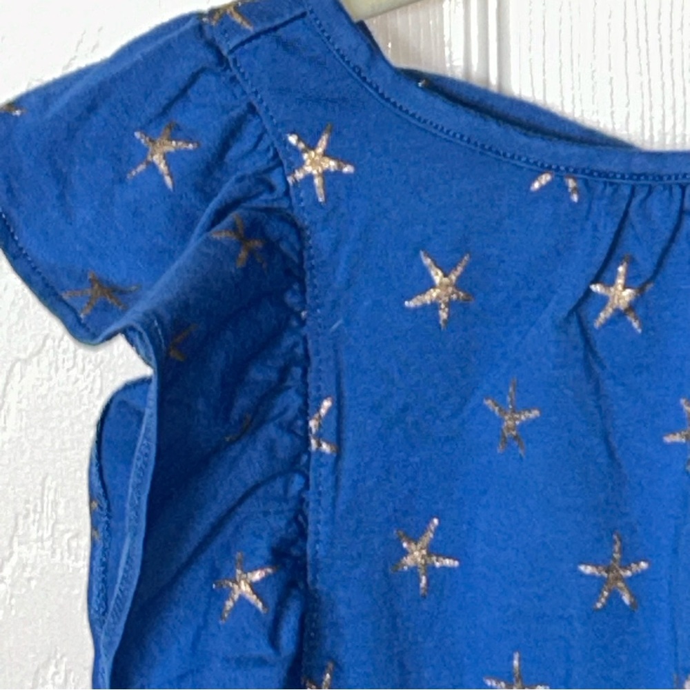 Tea Collection Sparkle Star Ruffle Dress -NEW - Picture 2 of 9